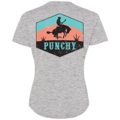 HOOey Youth "Ranchero" Grey W/Teal/Orange Logo T-shirt