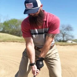 HOOey "The Maverick" Pink/Grey Crew Neck Shirt -Hooey Brands Polos21 Maverick PinkGrey3