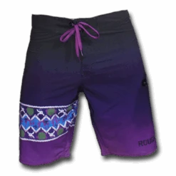 HOOey YOUTH "Roughy" Black/Purple Board Shorts