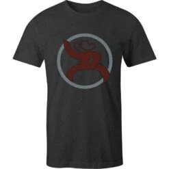 HOOey Youth "Roughy 2.0" Charcoal W/Grey & Maroon Logo T-shirt