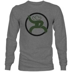 HOOey "Roughy 2.0" Grey W/Olive & Black Long Sleeve T-shirt
