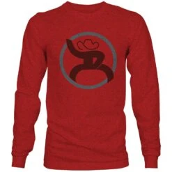 HOOey "Roughy 2.0" Red Long Sleeve T-Shirt