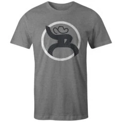 HOOey "Roughy 2.0" Grey W/White/Charcoal Logo T-shirt