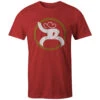 HOOey Youth "Roughy 2.0" Red W/Mustard/White Logo T-shirt -Hooey Brands RT1516RD front 0c350cd0 1f0a 4b2b 83b7 37f667557f81