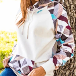 HOOey "Morocco" White W/Multi Color Hoody -Hooey Brands ScreenShot2022 03 29at10.44.56AM