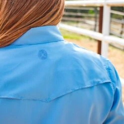 HOOey "Sol" Ladies Sky Blue Long Sleeve Pearl Snap Shirt -Hooey Brands Untitled 1 b2860254 5f5a 4455 b1cc bd99cdc0c7c5