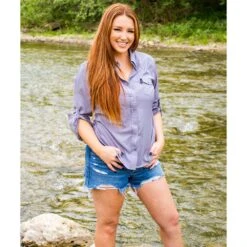 HOOey "Sol" Ladies Violet Long Sleeve Pearl Snap Shirt -Hooey Brands Untitled 1 f78eff1f e245 477d b68c c7924ba9dcde