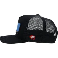 HOOey Wright Brothers Hat Black W/red & Blue Patch -Hooey Brands WB005 2