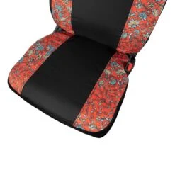 Western Floral Red Hooey Seat Cover -Hooey Brands c0001597 601 hoo auto sc lowback riggin western floral 3 detail