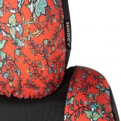 Western Floral Red Hooey Seat Cover -Hooey Brands c0001597 601 hoo auto sc lowback riggin western floral 4 detail