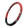 Western Floral Red Hooey Steering Wheel Cover -Hooey Brands c0001601 601 hoo auto swc riggin western floral red 1 3qtr l main