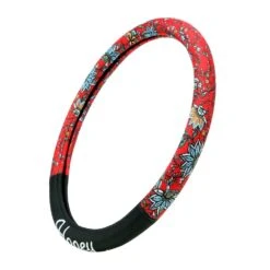 Western Floral Red Hooey Steering Wheel Cover