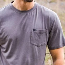HOOey "The San Jose" Grey Bamboo Tee Shirt -Hooey Brands greyshirt